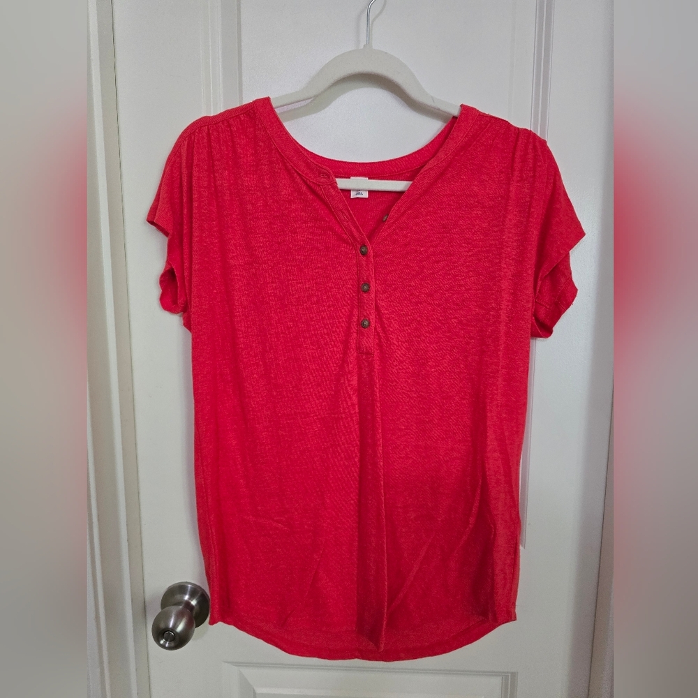 Old Navy Bright Red Short Sleeve Tee